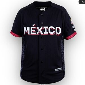 2023 LaMP Arco Serie Del Caribe Mexico Authentic Jersey - Black XL